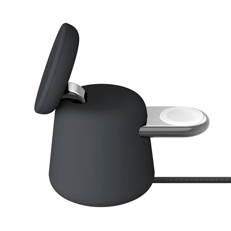 Belkin Boost Charge Pro 2-in-1 Wireless Charging Dock with Qi2 15W - Charcoal
