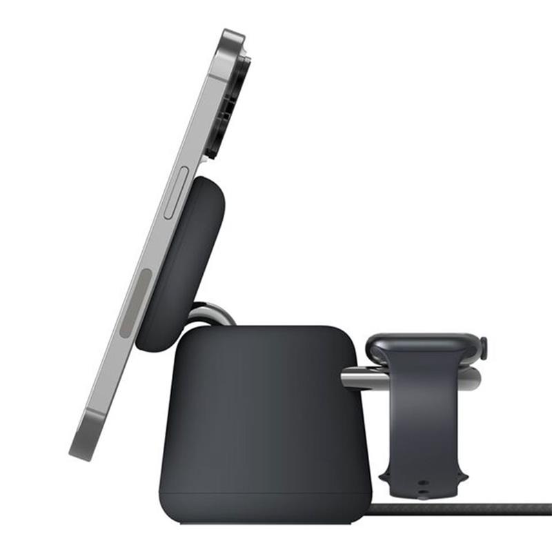 Belkin Boost Charge Pro 2-in-1 Wireless Charging Dock with Qi2 15W - Charcoal