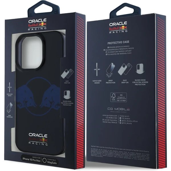 Red Bull PC/TPU Two Bulls MagSafe Zadný Kryt pre iPhone 16 Pro Max modrý
