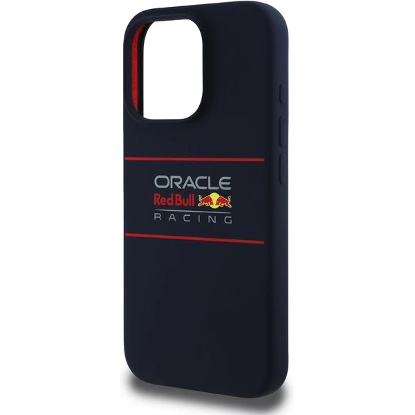 Red Bull Silicone Horizontal Logo MagSafe Zadný Kryt pre iPhone 16 Pro Max modrý