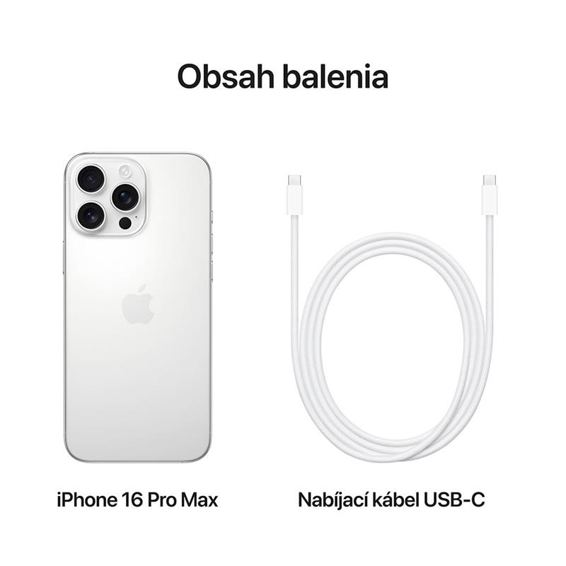 iPhone 16 Pro Max 256GB Bílý titan *Třída B*