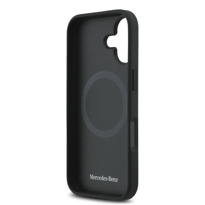 Mercedes Leather The Move MagSafe Zadný Kryt pre iPhone 17 čierny