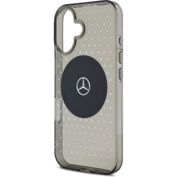 Mercedes PC/TPU Star Pattern MagSafe Zadný Kryt pre iPhone 16 Plus čierny