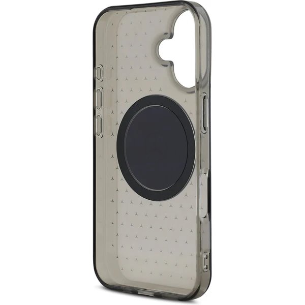 Mercedes PC/TPU Star Pattern MagSafe Zadný Kryt pre iPhone 16 Plus čierny