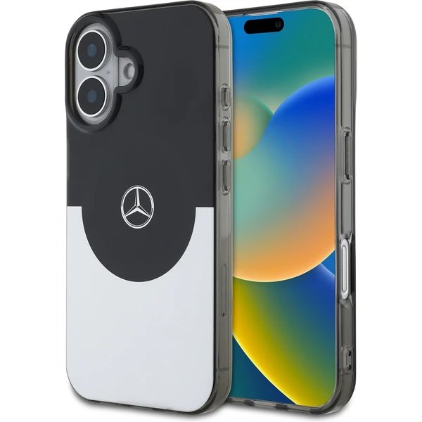 Mercedes PC/TPU Double Layer MagSafe Zadný Kryt pre iPhone 16 čierny