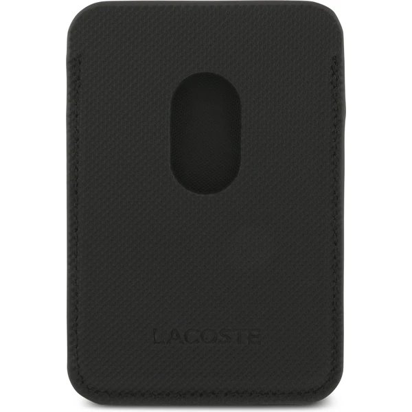 Lacoste Iconic Petit Pique MagSafe kryt + peňaženka iPhone 17 Pro čierny
