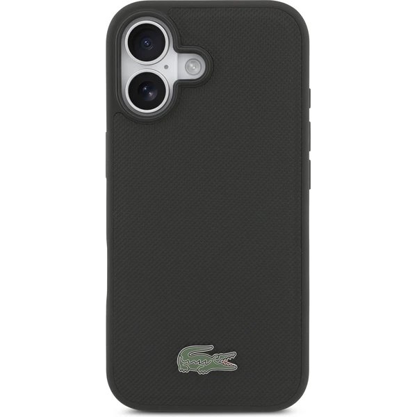 Lacoste Iconic Petit Pique MagSafe kryt + peňaženka iPhone 17 čierny