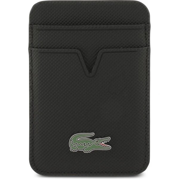 Lacoste Iconic Petit Pique MagSafe kryt + peňaženka iPhone Air čierny