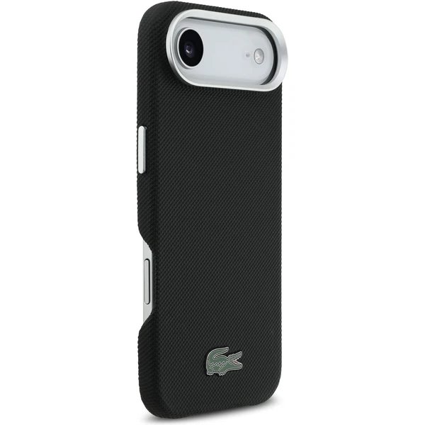 Lacoste Iconic Petit Pique Metal Logo MagSafe kryt iPhone Air čierny
