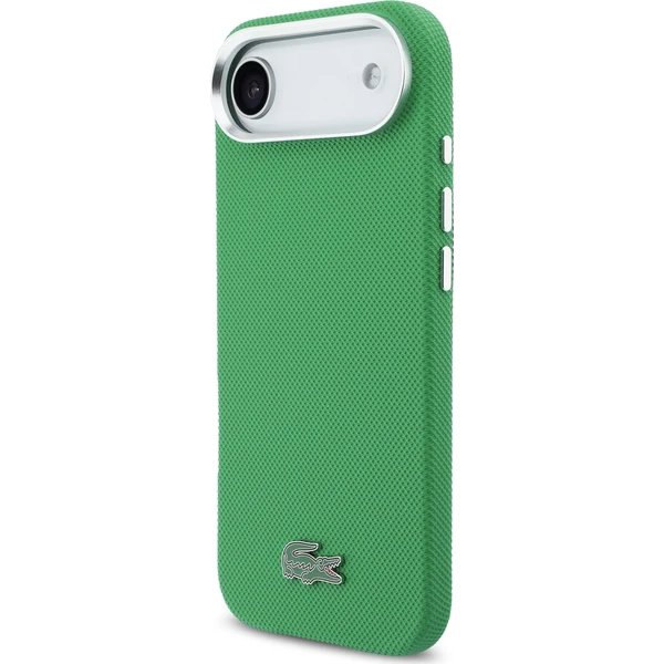 Lacoste Iconic Petit Pique Metal Logo MagSafe kryt iPhone Air zelený