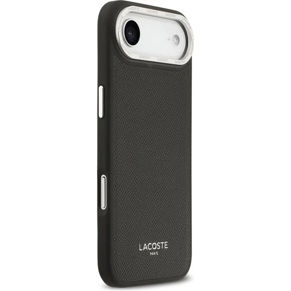 Lacoste PU Leather Champs Elysees MagSafe kryt iPhone Air čierny
