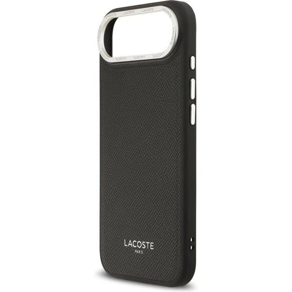 Lacoste PU Leather Champs Elysees MagSafe kryt iPhone Air čierny