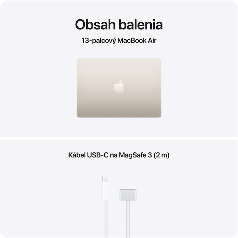 CTO MacBook Air 13" Apple M5 10C CPU 10C GPU 32GB 1TB Hviezdny biely SK