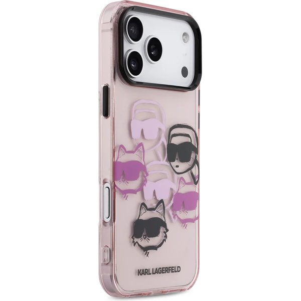 Karl Lagerfeld IML Multi K&CH Heads kryt iPhone 17 Pro Max ružový