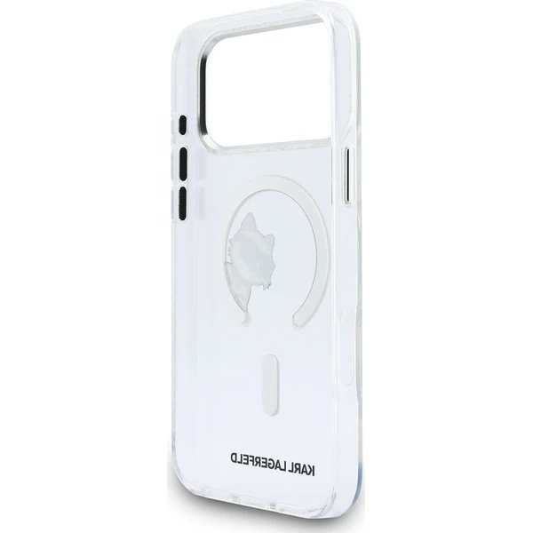 Karl Lagerfeld IML Choupette Peekaboo MagSafe MagSafe kryt iPhone 17 Pro průhledná