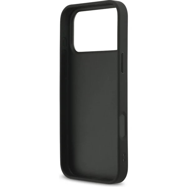 Karl Lagerfeld Fixed Glitter Metal Ikonik kryt iPhone 17 Pro čierny