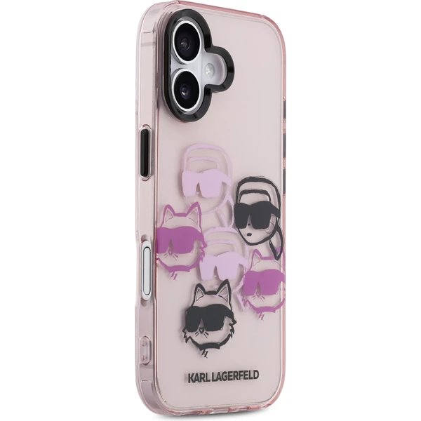 Karl Lagerfeld IML Multi K&CH Heads kryt iPhone 17 ružový