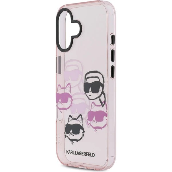 Karl Lagerfeld IML Multi K&CH Heads kryt iPhone 17 ružový