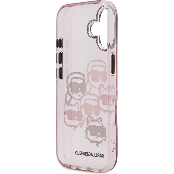 Karl Lagerfeld IML Multi K&CH Heads kryt iPhone 17 ružový