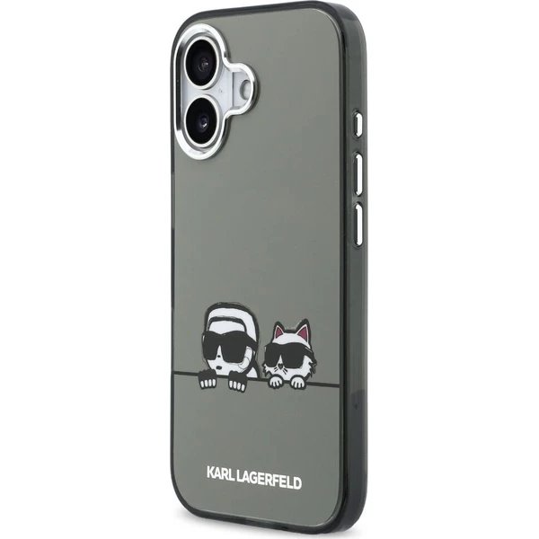 Karl Lagerfeld IML K&CH Heads Logo MagSafe MagSafe kryt iPhone 17 čierny