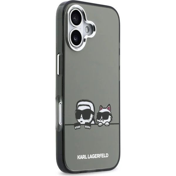 Karl Lagerfeld IML K&CH Heads Logo MagSafe MagSafe kryt iPhone 17 čierny