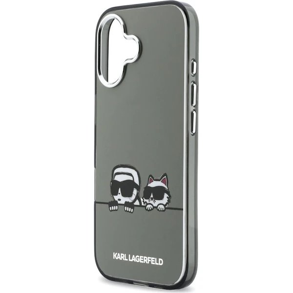 Karl Lagerfeld IML K&CH Heads Logo MagSafe MagSafe kryt iPhone 17 čierny