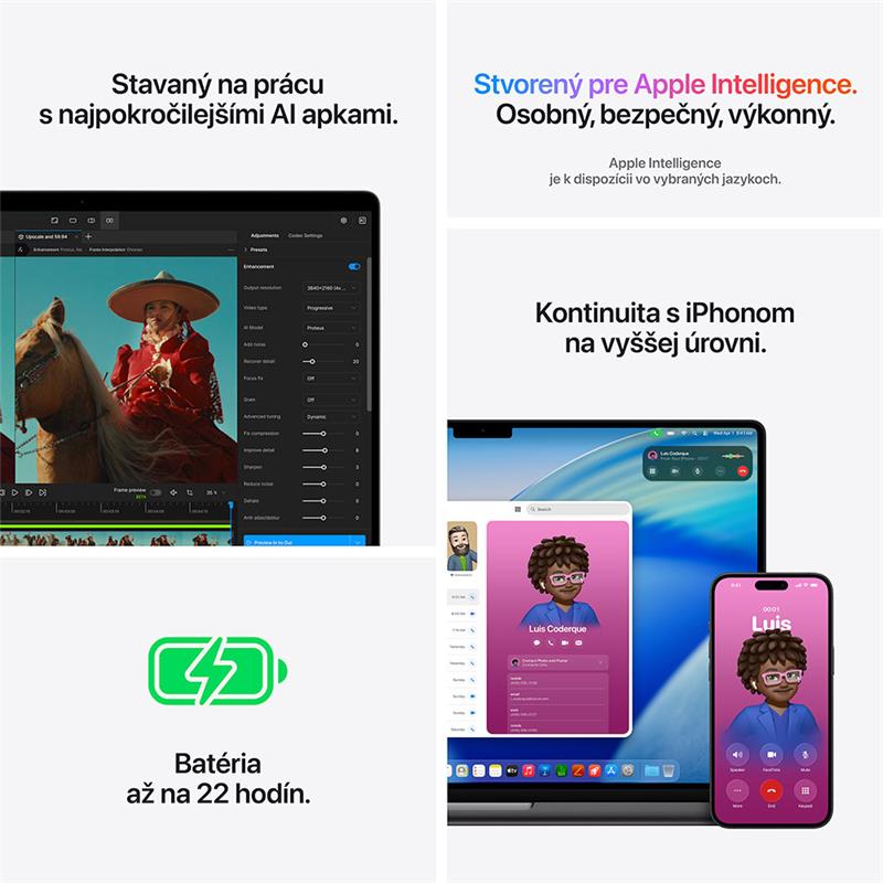 MacBook Pro 16" Apple M5 Max 18C CPU 40C GPU 48GB 2TB Strieborný INT English