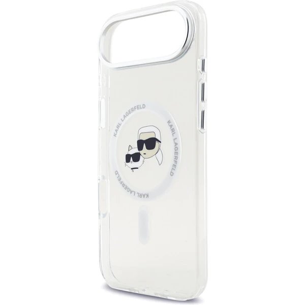 Karl Lagerfeld IML K&CH Heads Metal Frame MagSafe MagSafe kryt iPhone Air priehľadná