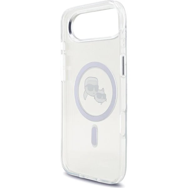 Karl Lagerfeld IML K&CH Heads Metal Frame MagSafe MagSafe kryt iPhone Air priehľadná