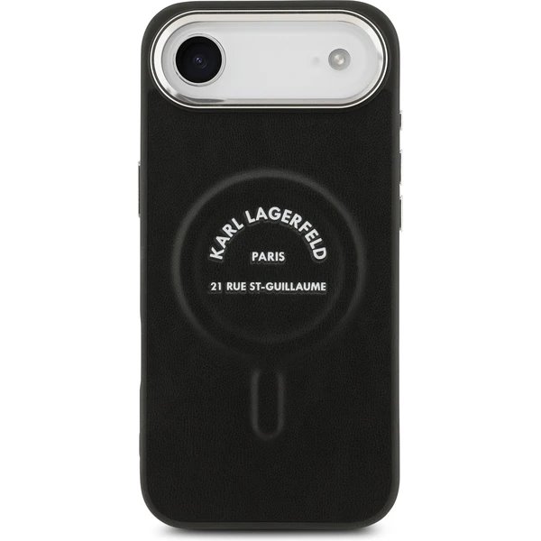Karl Lagerfeld PU RSG Logo MagSafe kryt iPhone Air čierny