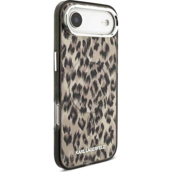 Karl Lagerfeld IML Leopard MagSafe kryt iPhone Air hnedý