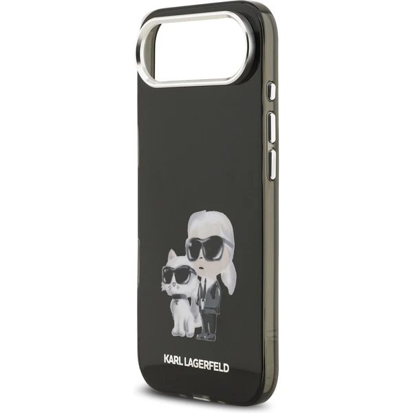 Karl Lagerfeld IML Aquarelle Karl and Choupette kryt iPhone Air čierny