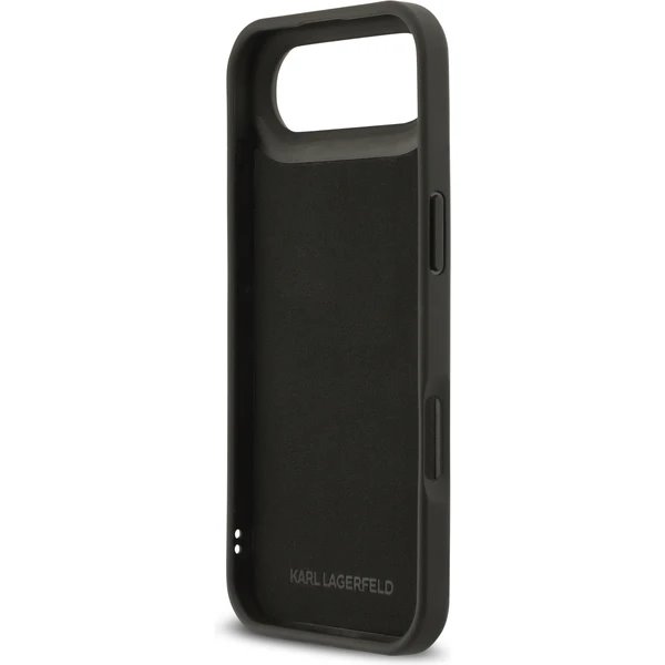 Karl Lagerfeld 3D Rubber Karl and Choupette kryt iPhone Air čierny