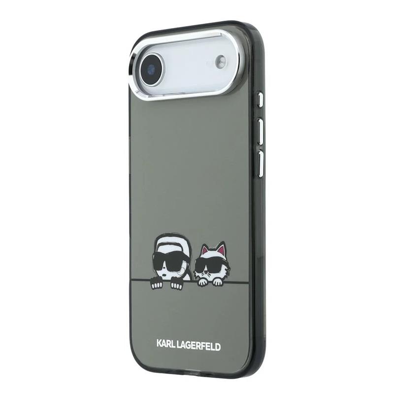 Karl Lagerfeld IML K&CH Heads Logo MagSafe MagSafe kryt iPhone Air čierny