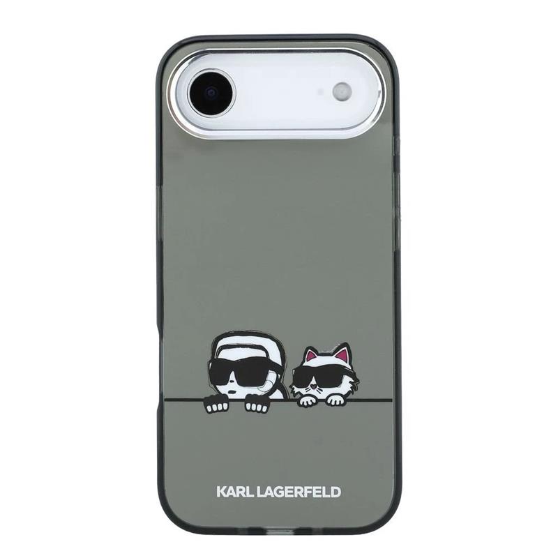 Karl Lagerfeld IML K&CH Heads Logo MagSafe MagSafe kryt iPhone Air čierny