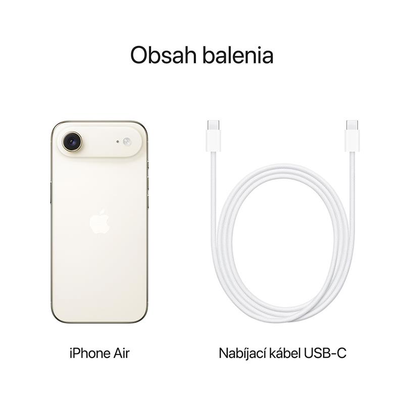 iPhone Air 256 GB svetlozlatá *Použitý s DPH – Trieda A*