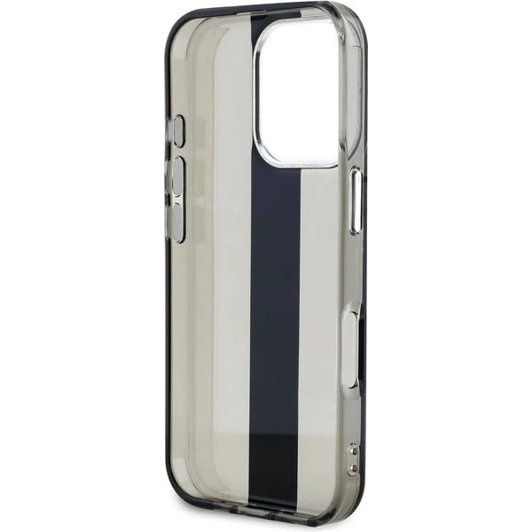 Karl Lagerfeld IML Stripe Logo kryt iPhone 16 Pro čierny