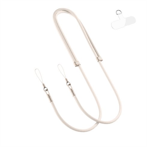 Spello Rope Crossbody Strap - šedá