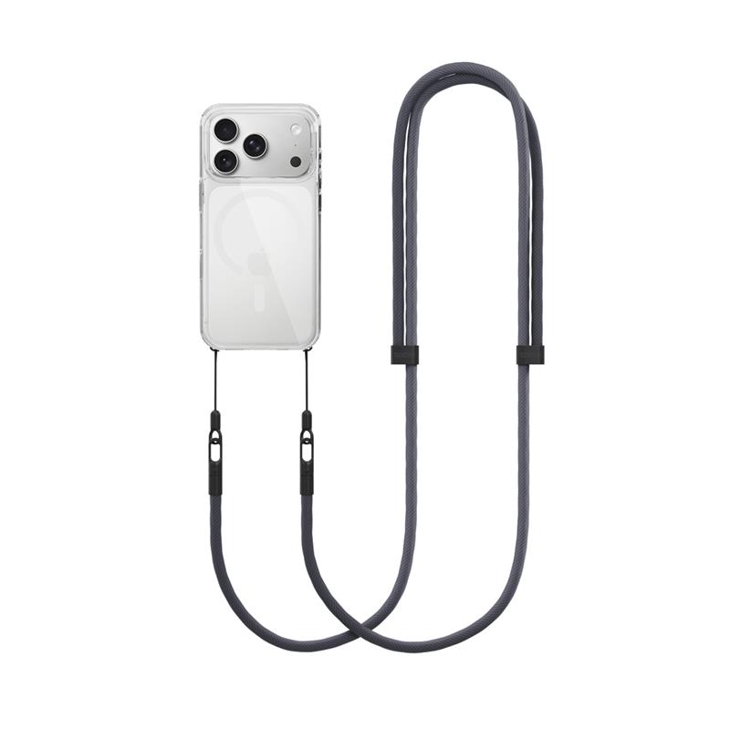 Spello Rope Crossbody Strap - šedá