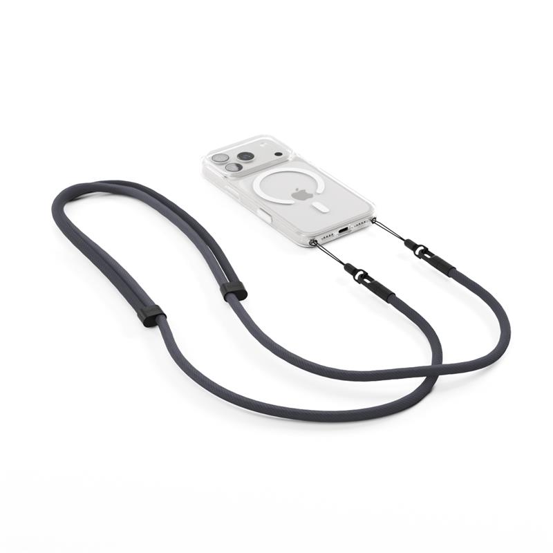 Spello Rope Crossbody Strap - šedá