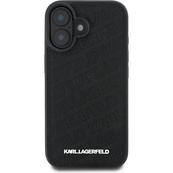 Karl Lagerfeld PU Quilted Pattern kryt iPhone 16 čierny