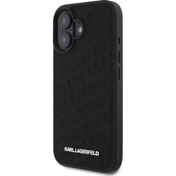 Karl Lagerfeld PU Quilted Pattern kryt iPhone 16 čierny