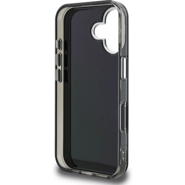 Karl Lagerfeld IML Aquarelle Karl and Choupette kryt iPhone 16 čierny