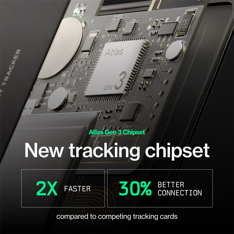 KeySmart SmartCard s Apple Find My - čierna