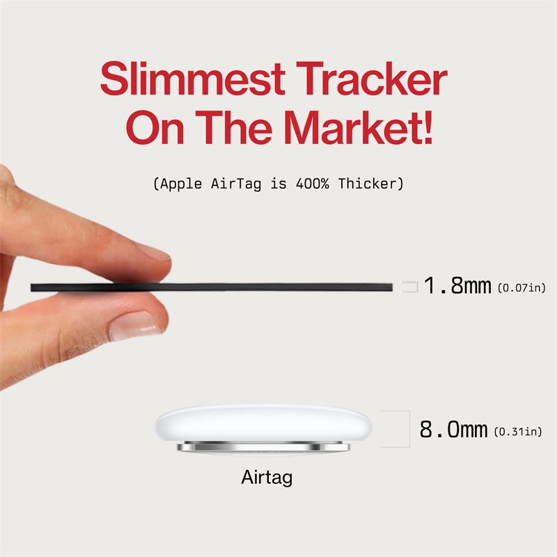 KeySmart SmartCard s Apple Find My - čierna