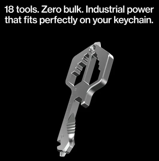 KeySmart MultiTool Pro - Stainless Steel