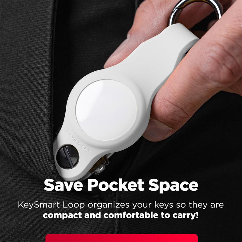 KeySmart Air Flex s púzdrom pre AirTag - biela