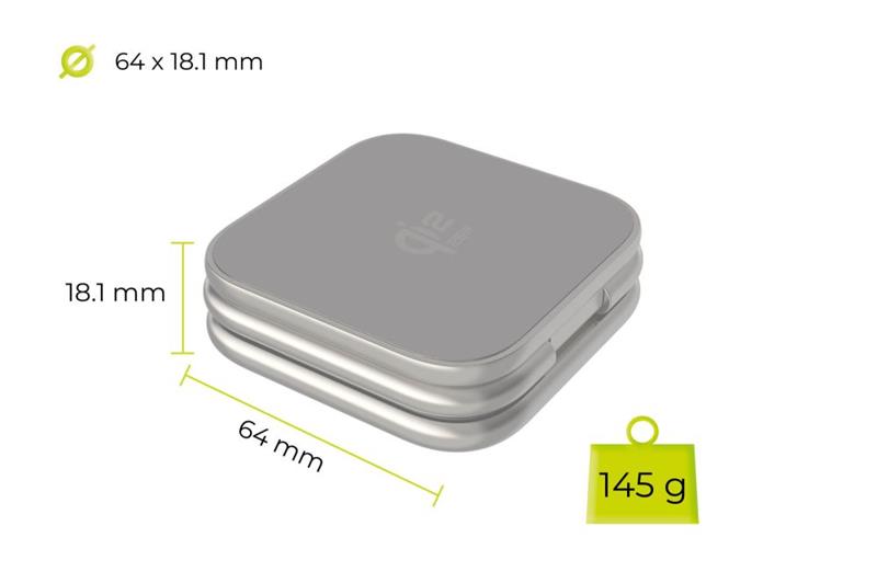 Mobile Origin 3in1 Qi2 25W UltraSlim Foldable Charger PW36 MagSafe Compatible - Silver