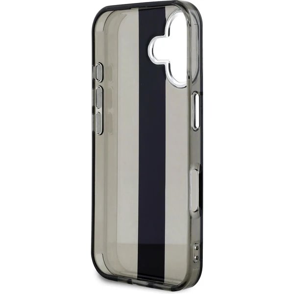 Karl Lagerfeld IML Stripe Logo kryt iPhone 16 čierny