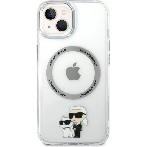 Karl Lagerfeld IML Karl and Choupette MagSafe kryt iPhone 15 priehľadný